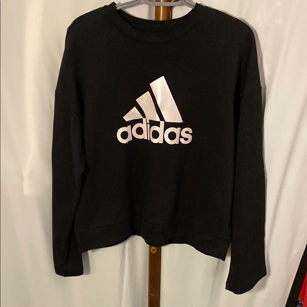 Adidas Women's Black Crew Sweatshirt